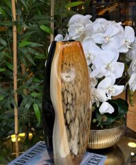 CAM VAZO BOĞUMLU 41CM