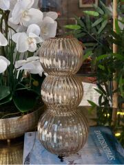 CAM BOĞUMLU VAZO 32 CM BAL