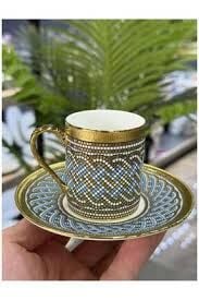 ACAR MOZAİK DESEN 6LI KAHVE FİNCAN TAKIMI