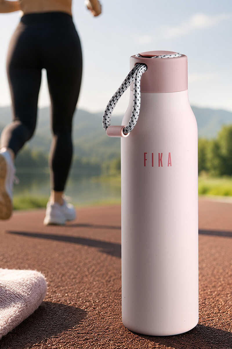 NEOFLAM FİKA RENTO VAKUMLU TERMOS ŞİŞE 600ML PUDRA