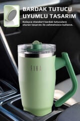 NEOFLAM FİKA LUMİ DÖNER KULPLU TERMOS 950 ML MİNT YEŞİLİ