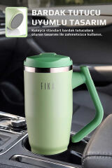 NEOFLAM FİKA LUMİ DÖNER KULPLU TERMOS 1200 ML MİNT YEŞİL