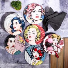 Özdür Women-01 Pasta Tabağı 6'lı