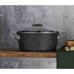 Falez Black Lıne 24 Cm Granit Tencere