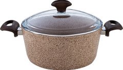 Falez Granit Creamy 20 Cm Derin Tencere