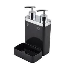 Primanova Viva Süngerlikli 2'li Sıvı Sabunluk Siyah