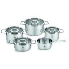 Fissler Pure Collection Çelik Tencere Seti 8 Parça Cam Kapak