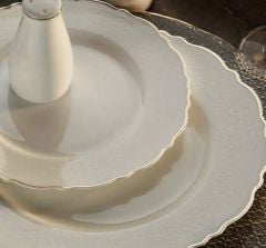 Aryıldız bone wave gold 60 parça 12 kişilik yemek takımı
