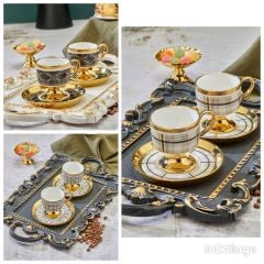COOKER PORSELEN 2Lİ KAHVE FİNCAN SETİ