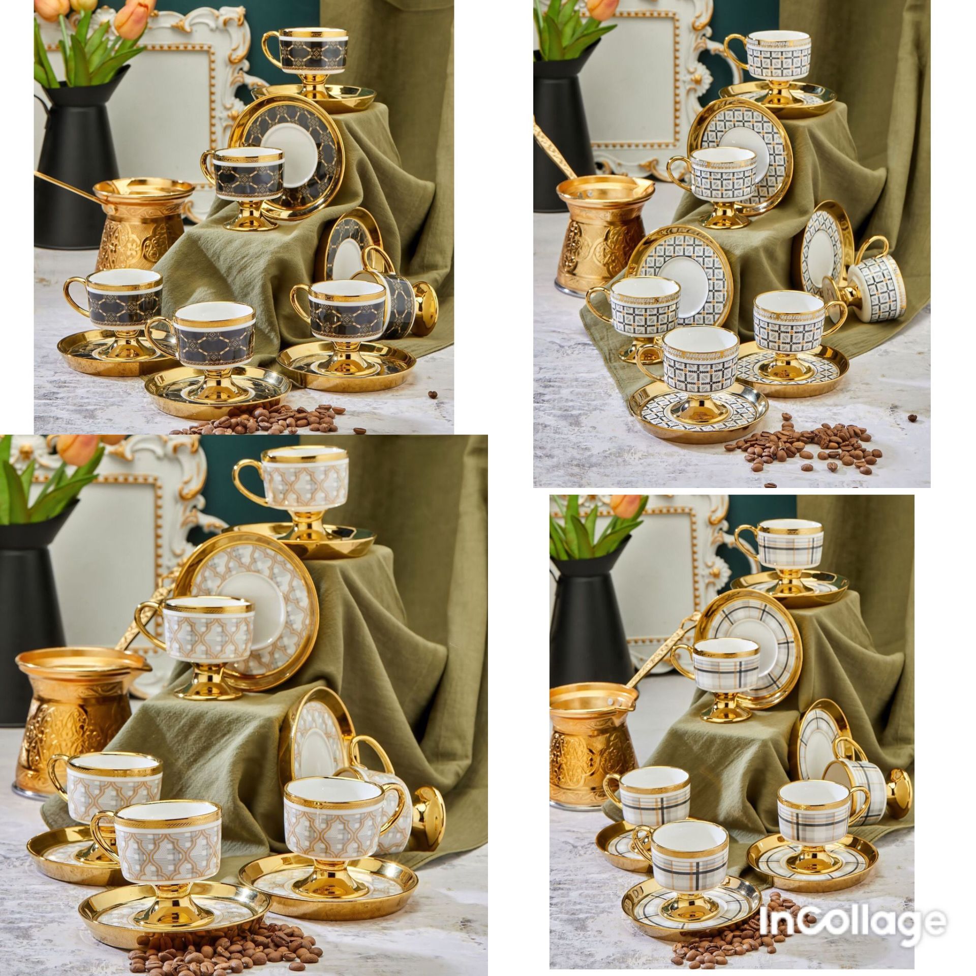 COOKER PORSELEN 6LI KAHVE FİNCAN SETİ