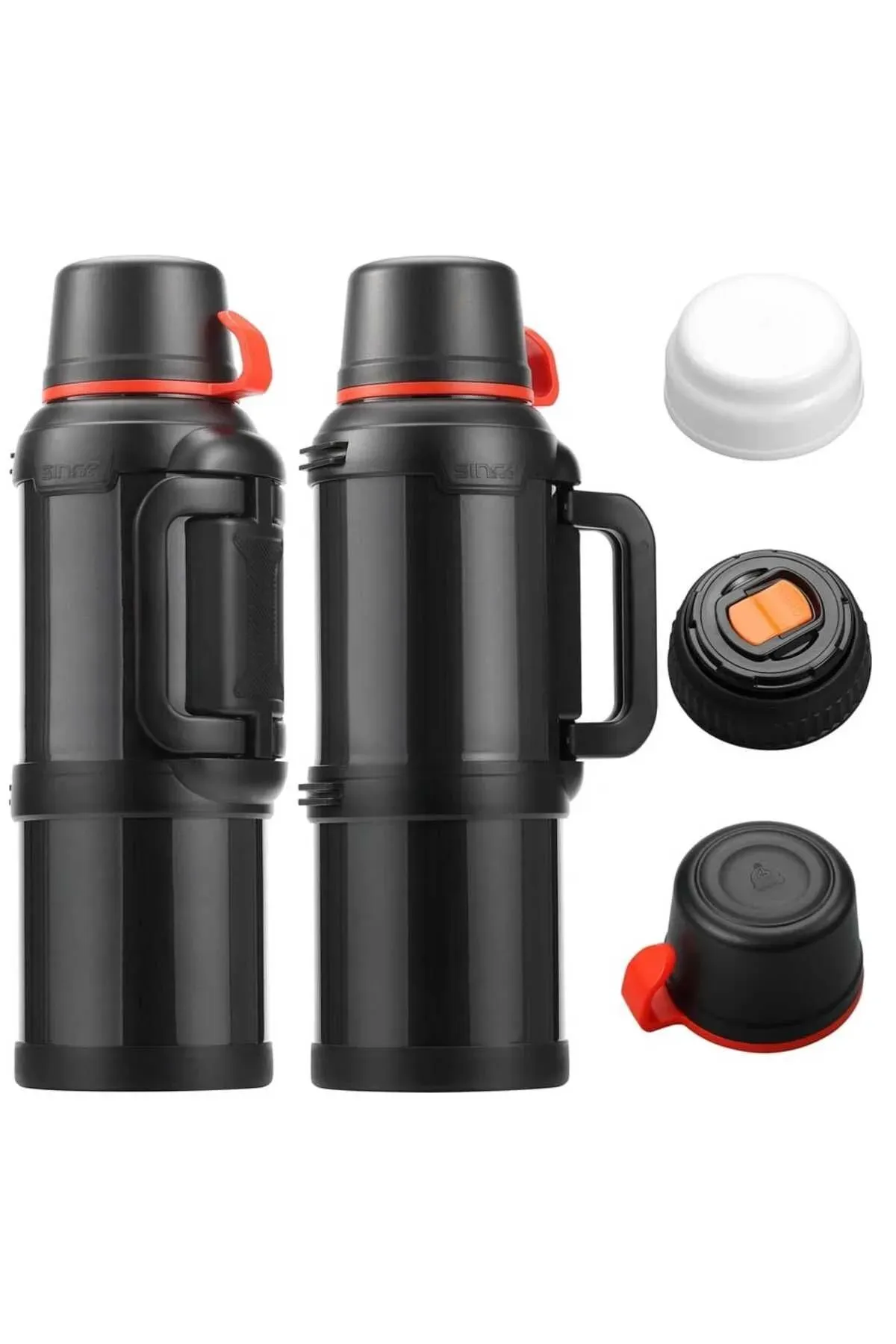 OKADI TRAVEL KULPLU SİYAH PASLANMAZ ÇELİK TERMOS 3,6L